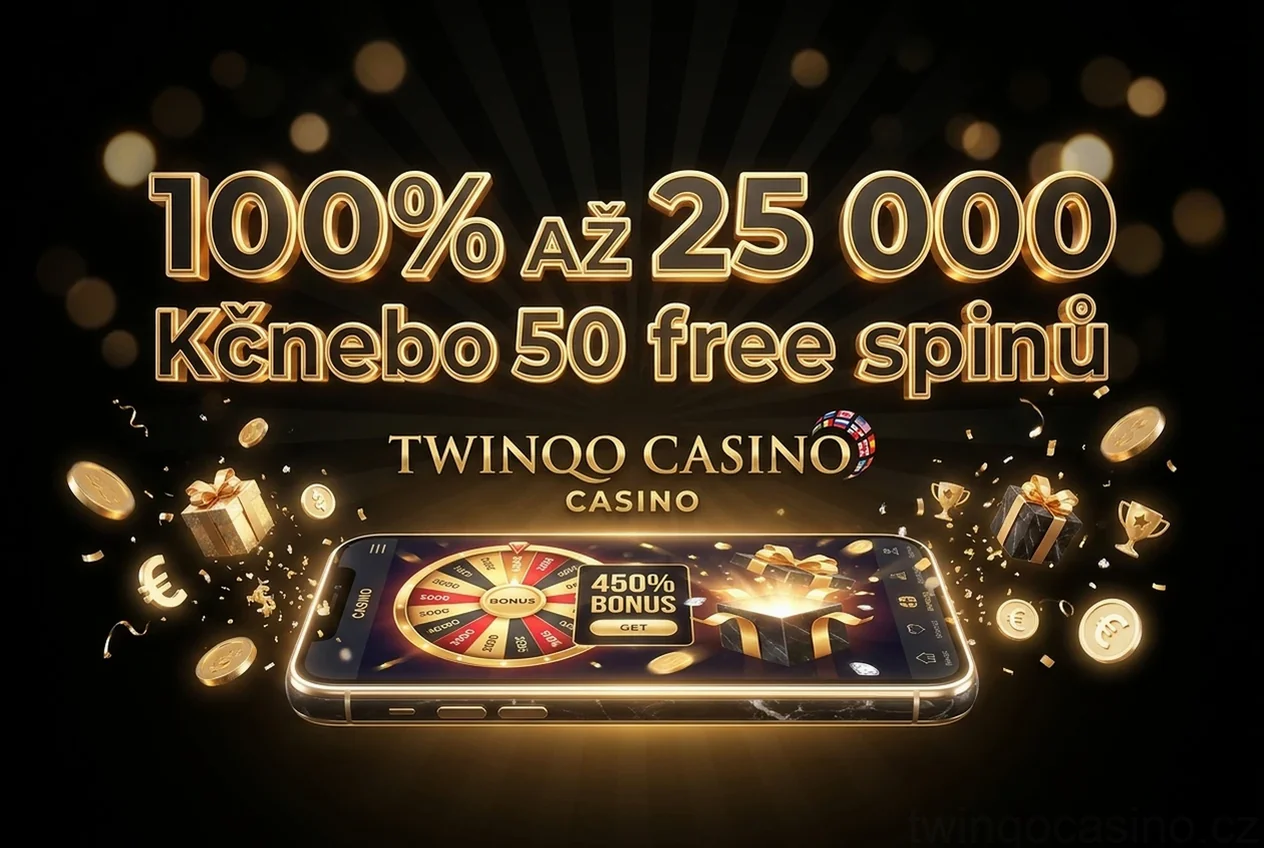100% AŽ 25 000 Kčnebo 50 free spinů